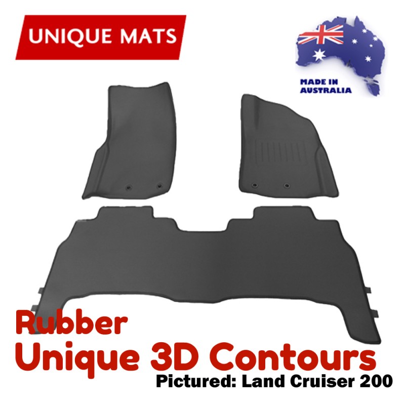 Holden Colorado RC 2008 - 2012 Unique 3D Contours & 1Pc Rear in Rubber