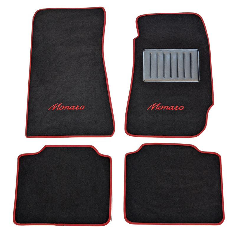 Holden Monaro V2 2001 - 2005 Custom Fit Mats 4Pc with Monaro Embroidery