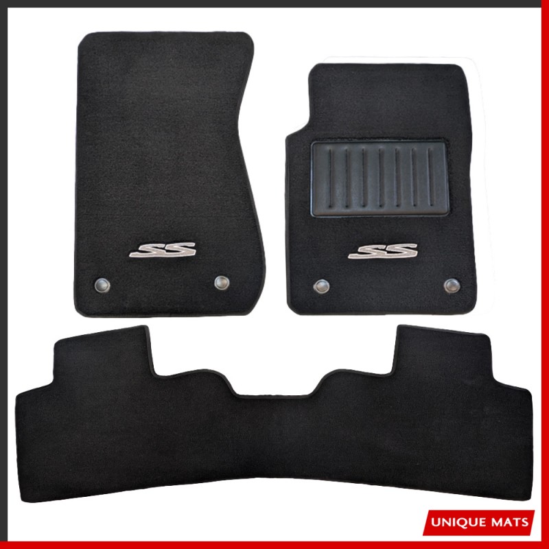 Holden Commodore VE 2006 - 2013 Custom Fit Mats 3Pc with SS Embroidery