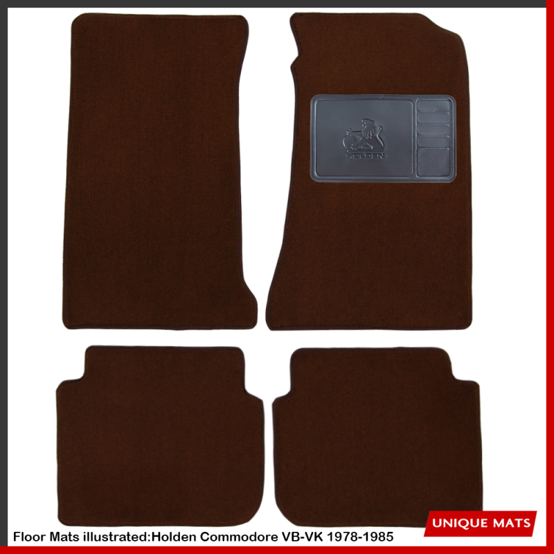 Holden Commodore VB VC VH VK 1978 - 1985 Custom Fit Mats with OE Heel mat with Lion