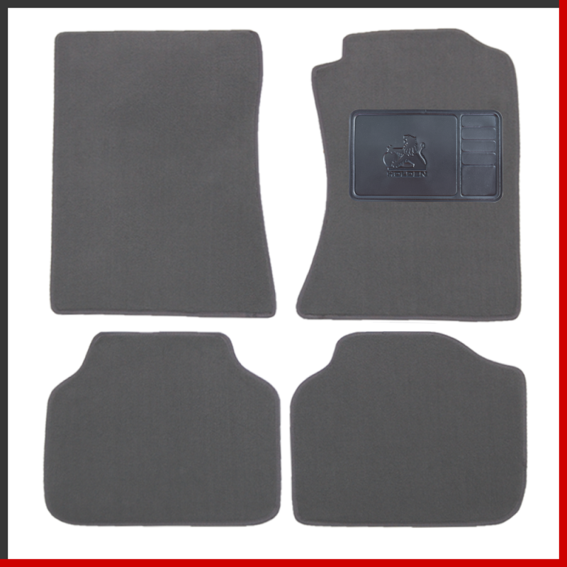 Holden Commodore VL 1985 - 1988 Custom Fit Mats with OE Heel mat with Lion